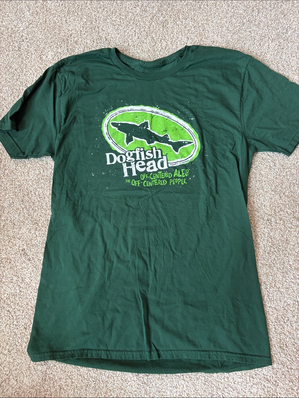 Dogfish Head Men's Green Graphic Short Sleeve Tee